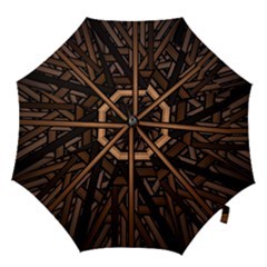 Fractal-dark Hook Handle Umbrellas (medium) by nateshop