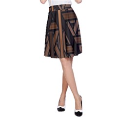Fractal-dark A-line Skirt