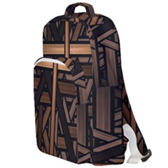Fractal-dark Double Compartment Backpack by nateshop