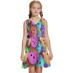 Smilie Kids  Sleeveless Tiered Mini Dress by nateshop