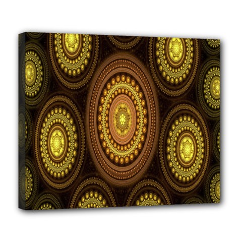 Fractal Deluxe Canvas 24  X 20  (stretched) by nateshop