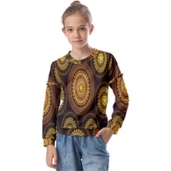 Fractal Kids  Long Sleeve Tee With Frill 