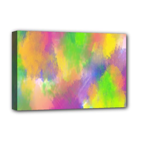 Abstract-calarfull Deluxe Canvas 18  X 12  (stretched) by nateshop