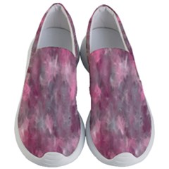 Abstract-pink Women s Lightweight Slip Ons