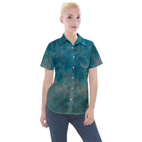 Background-abstrac Women s Short Sleeve Pocket Shirt by nateshop