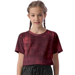 Background-maroon Kids  Basic Tee by nateshop