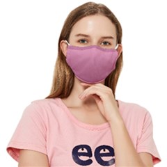 Background-pink Fitted Cloth Face Mask (adult) by nateshop