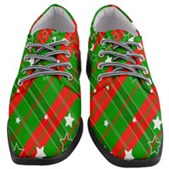 Background-green Red Star Women Heeled Oxford Shoes by nateshop