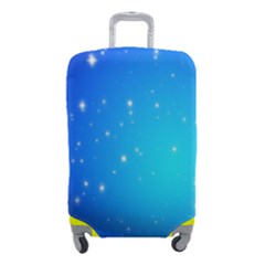 Background-blue Star Luggage Cover (small) by nateshop