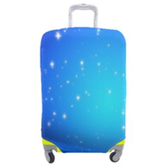 Background-blue Star Luggage Cover (medium) by nateshop