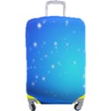 Background-blue Star Luggage Cover (Large) View1