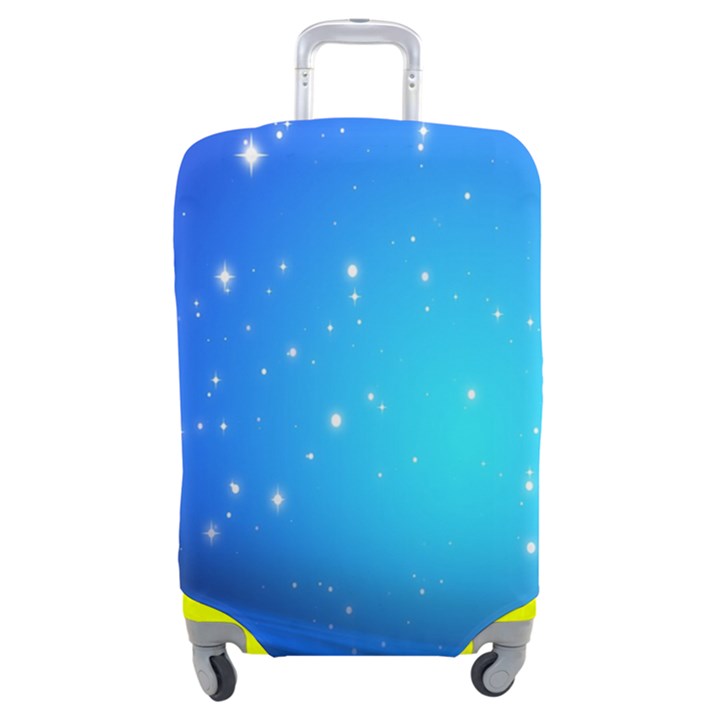 Background-blue Star Luggage Cover (Medium)