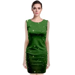 Background-star -green Classic Sleeveless Midi Dress