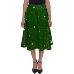 Background-star -green Perfect Length Midi Skirt by nateshop