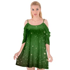 Background-star -green Cutout Spaghetti Strap Chiffon Dress by nateshop