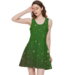 Background-star -green Inside Out Racerback Dress