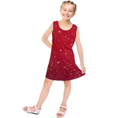 Background-star-red Kids  Tunic Dress by nateshop
