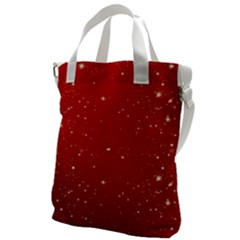 Background-star-red Canvas Messenger Bag by nateshop