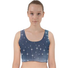 Background-star Velvet Racer Back Crop Top by nateshop