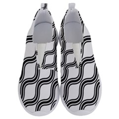 Diagonal-black White No Lace Lightweight Shoes by nateshop