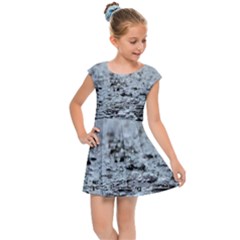  Rain Drops Water Liquid  Kids  Cap Sleeve Dress by artworkshop