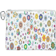  Background Chromatic Colorful Canvas Cosmetic Bag (xxxl)