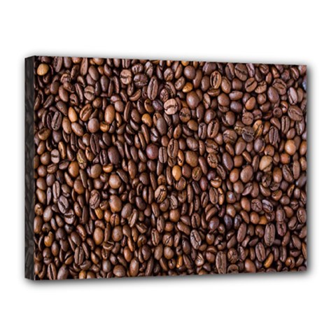 Coffee Beans Food Texture Canvas 16  X 12  (stretched) by artworkshop