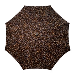 Coffee Beans Food Texture Golf Umbrellas by artworkshop