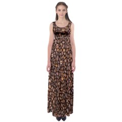 Coffee Beans Food Texture Empire Waist Maxi Dress