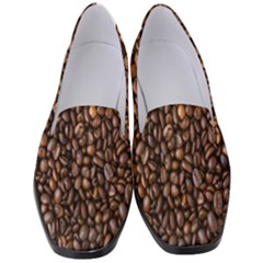 Coffee Beans Food Texture Women s Classic Loafer Heels by artworkshop