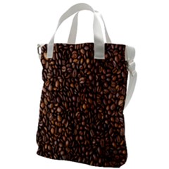 Coffee Beans Food Texture Canvas Messenger Bag by artworkshop