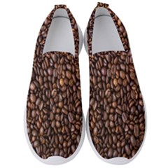 Coffee Beans Food Texture Men s Slip On Sneakers by artworkshop