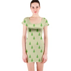 Christmas Wrapping Paper  Short Sleeve Bodycon Dress by artworkshop