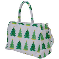Christmas Trees Watercolor Decoration Duffel Travel Bag by artworkshop