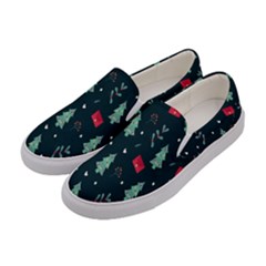 Christmas Pattern Design Women s Canvas Slip Ons by artworkshop