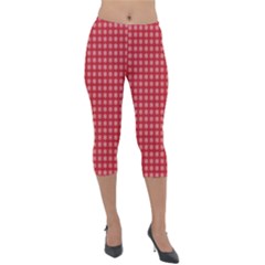 Christmas Paper Wrapping  Lightweight Velour Capri Leggings  by artworkshop