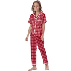 Christmas Paper Wrapping  Kids  Satin Short Sleeve Pajamas Set by artworkshop