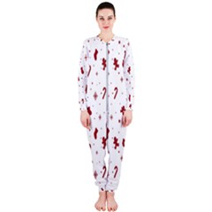 Christmas Background Wrapping Onepiece Jumpsuit (ladies) by artworkshop