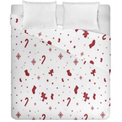 Christmas Background Wrapping Duvet Cover Double Side (california King Size) by artworkshop