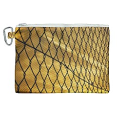 Chain Link Fence  Canvas Cosmetic Bag (xl) by artworkshop