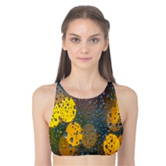 Bokeh Raindrops Window  Tank Bikini Top by artworkshop