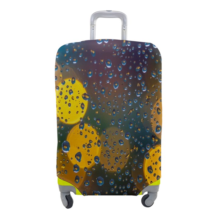 Bokeh Raindrops Window  Luggage Cover (Small)