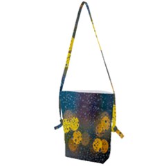 Bokeh Raindrops Window  Folding Shoulder Bag by artworkshop