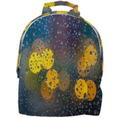 Bokeh Raindrops Window  Mini Full Print Backpack by artworkshop