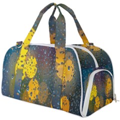 Bokeh Raindrops Window  Burner Gym Duffel Bag by artworkshop