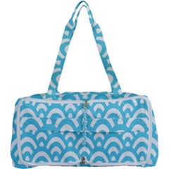  Waves Ocean Blue Texture Multi Function Bag by artworkshop