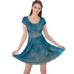  Pattern Design Texture Cap Sleeve Dress by artworkshop