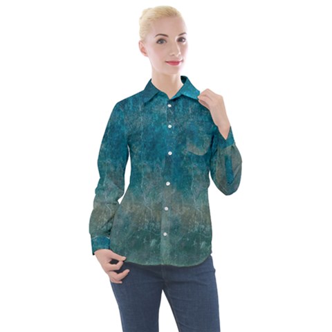  Pattern Design Texture Women s Long Sleeve Pocket Shirt by artworkshop