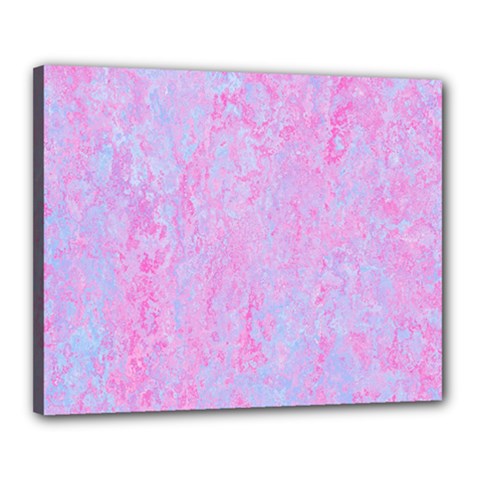  Texture Pink Light Blue Canvas 20  x 16  (Stretched)
