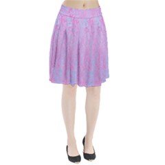  Texture Pink Light Blue Pleated Skirt by artworkshop